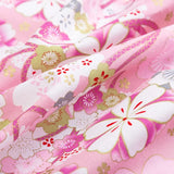 50x145cm Japanese Kimono Bronzed Fabric Sushi Cherry Blossoms Print Cotton Cloth DIY Materials Patchwork Accessories for Sewing