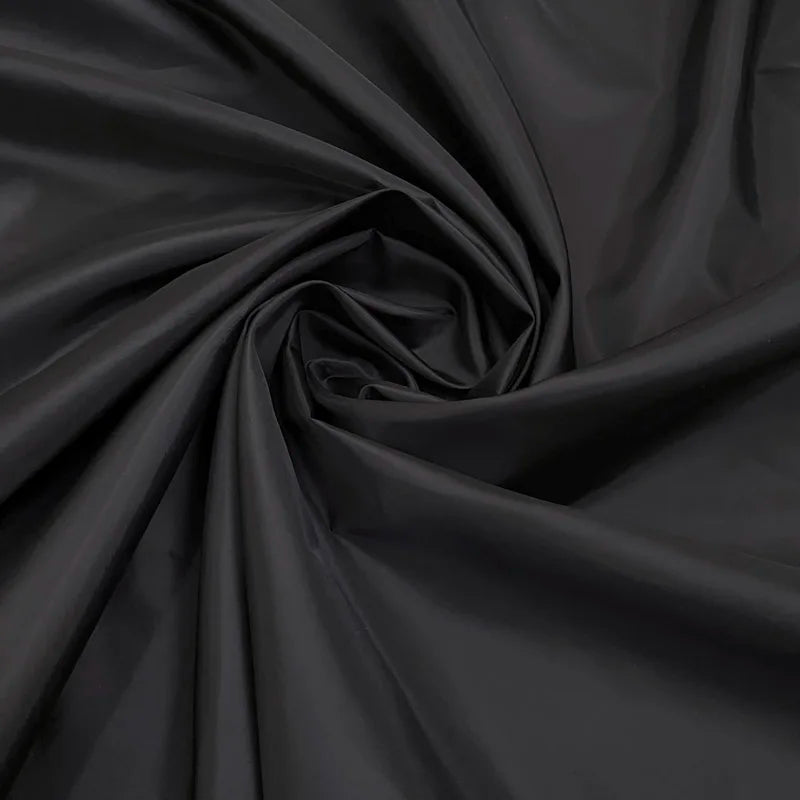 Taffeta Lining Fabric for Clothes and Luggage, Black Cloth