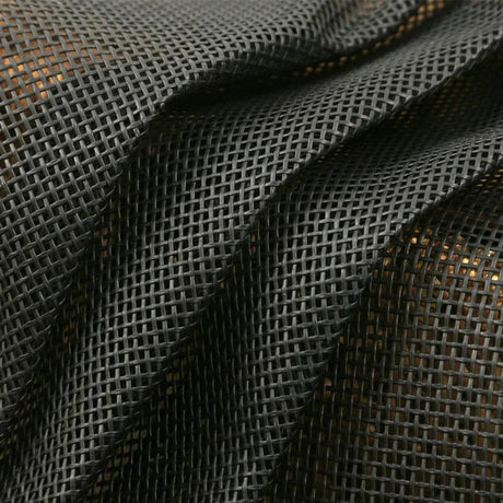 Teslin Mesh Fabric For Diy Office Chair Recliner Beach Lounge Chair Placemat PVC Outdoor Waterproof Mesh Fabric Black
