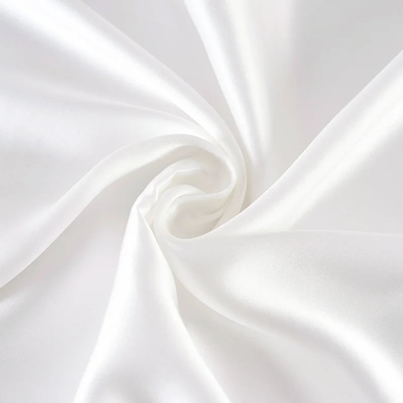 100% Mulberry Stain Silk Fabric 22 Momme Width 114cm Plain Dyed Silk Super Smooth For Wedding DIY Dress Clothing Bedding