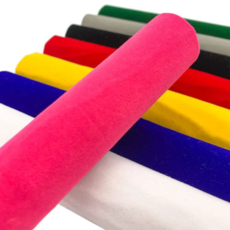 20x15cm 13pcs Bundle Self-Adhesive Velvet Flock Liner Jewelry Contact Paper Craft Fabric Sticker MultiColor DIY Box Book Decor