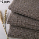 Thickening Solid Color Polyester Linen Fabric Dust-proof Coarse Fabric Canvas Sofa DIY Curtains Tablecloths Seat Cushions Fabric