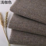 Thickening Solid Color Polyester Linen Fabric Dust-proof Coarse Fabric Canvas Sofa DIY Curtains Tablecloths Seat Cushions Fabric