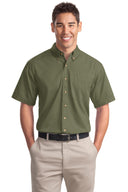 Camisa de sarga de manga corta Port Authority®  