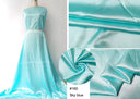 Plain Satin 58" Wide | 1Meter | 2Meters | 5Meters | Soft Charmeuse Fabric Scarf Craft DIY Material Blue