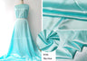 Plain Satin 58" Wide | 1Meter | 2Meters | 5Meters | Soft Charmeuse Fabric Scarf Craft DIY Material Blue