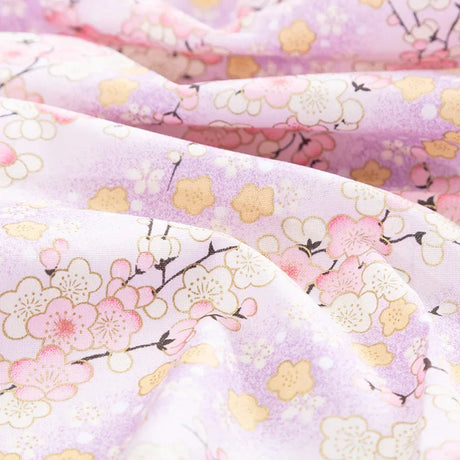 50x145cm Japanese Kimono Bronzed Fabric Sushi Cherry Blossoms Print Cotton Cloth DIY Materials Patchwork Accessories for Sewing
