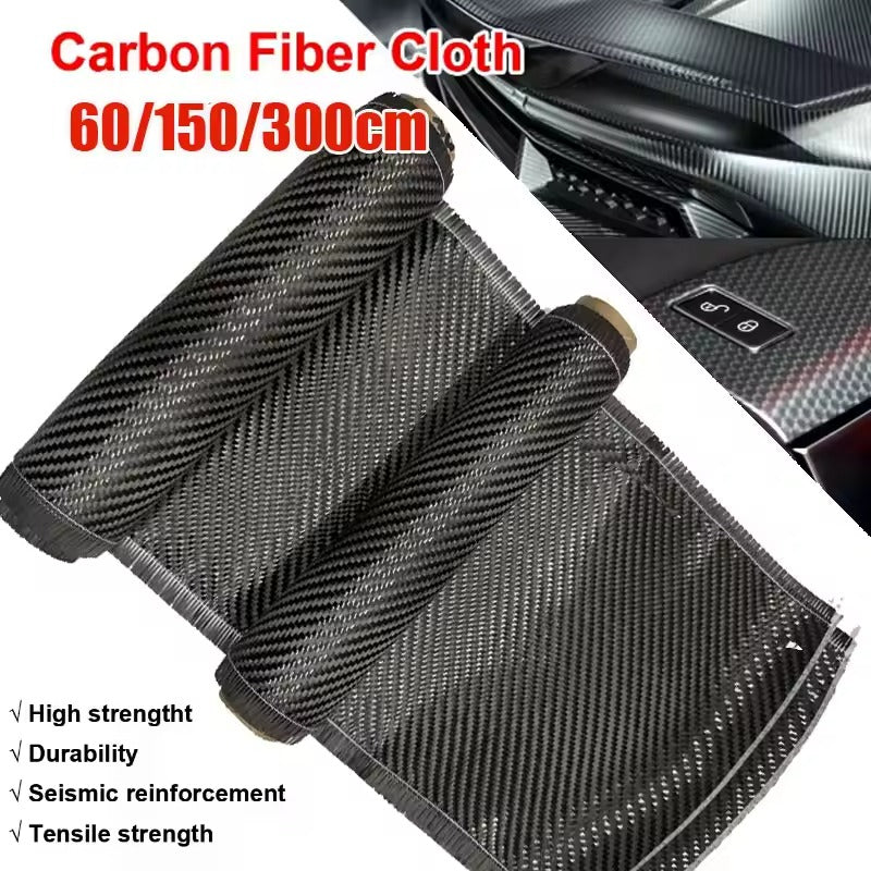 3K 200gsm0.2mm 30/60cm Thickness Carbon Fiber Cloth Plain Carbon Fabric For Commercial Car Part Sport Equipment