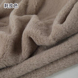 White Grey Colour Series 8mm imitation Rex rabbit Fur Fabric short plush fabric cabinet tablecloth display scarf cotton doll DIY