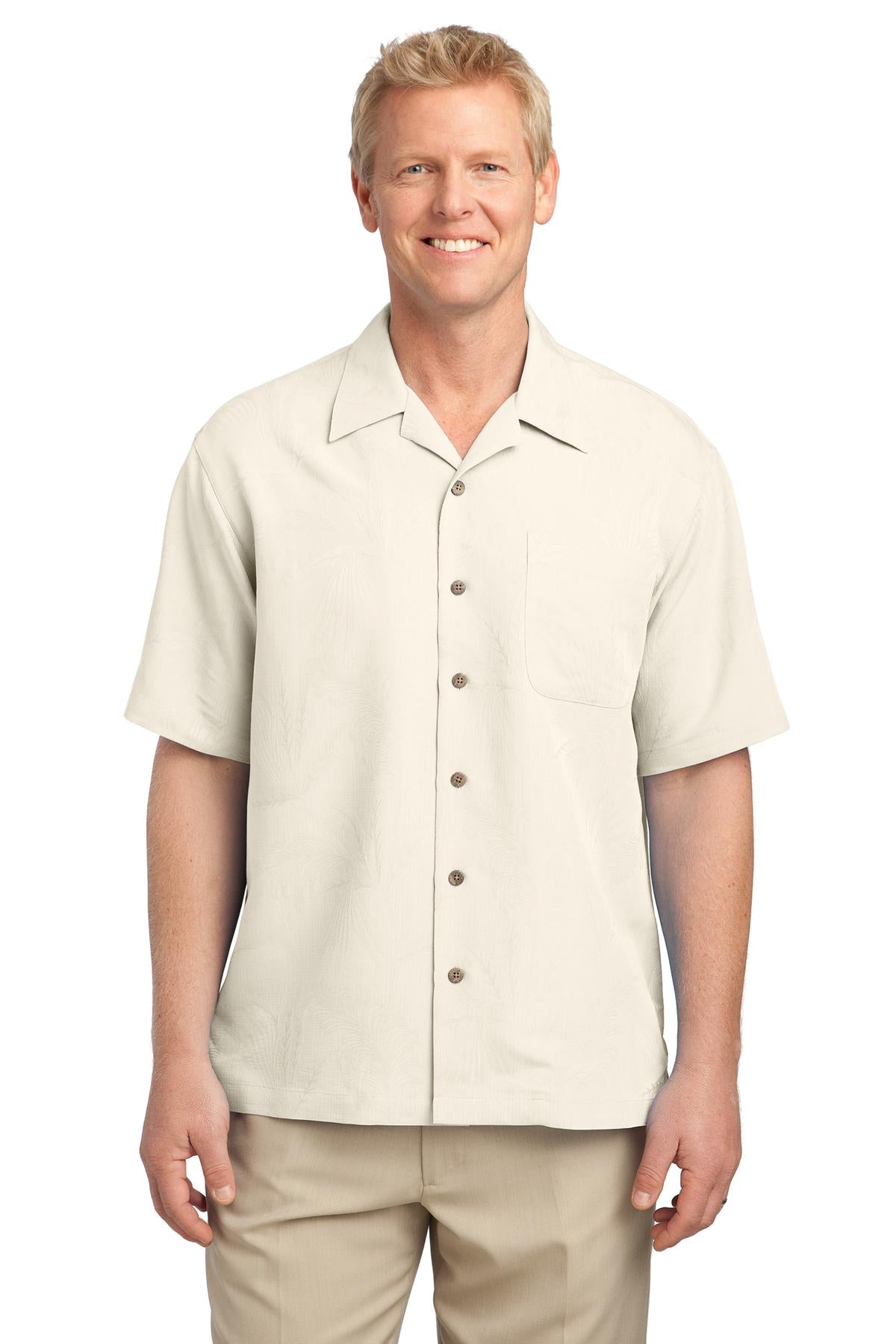 DISCONTINUED Port Authority® Patterned Easy Care Camp Shirt