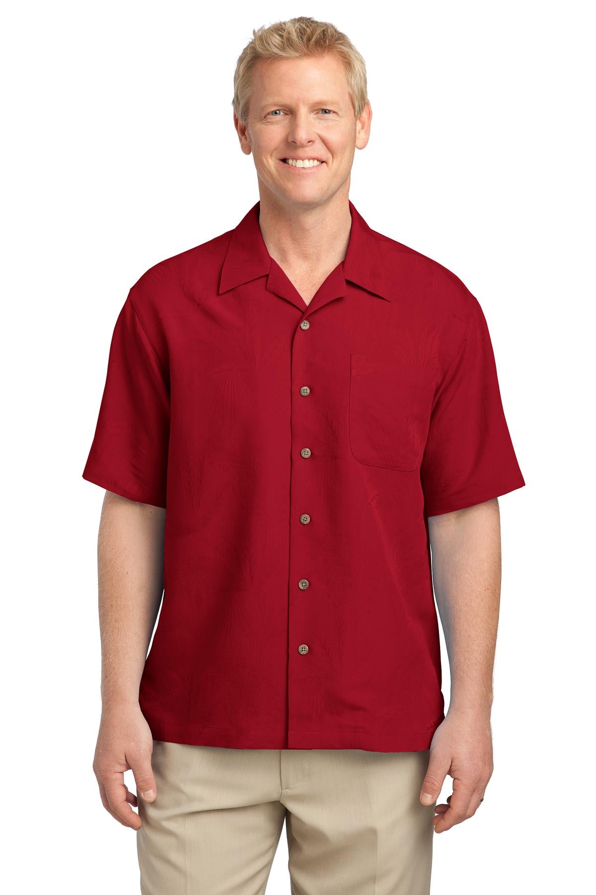 DISCONTINUED Port Authority® Patterned Easy Care Camp Shirt