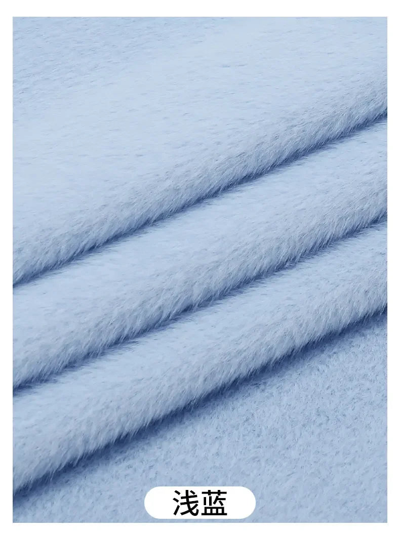 50x50cm 5mm Soft Breathable Elastic Faux Fur Fabric for Sewing Plush Toy Doll Scarf Hat Decorative Cloth Handmade DIY Fabrics