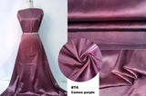 Solid Satin 58" Wide | 1Meter | 2Meters | 5Meters | Silky Charmeuse Scarf Craft DIY Fabric Purple