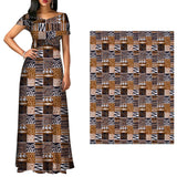 African Wax Fabrics 3/6 Yard 100% Polyester Ankara Kente Print Fabric for Party Dress