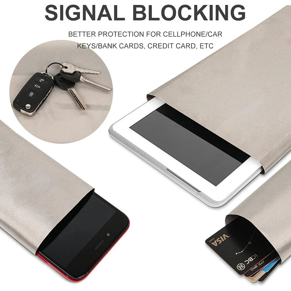Faraday 5G Shield Fabric EMF EMI RF RFID Shielding Anti Radiation Electromagnetic RFID Blocking Material Blocks SignalsЗащитная