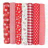 7Pcs 20" x 20" Cotton Fabric DIY Making Supplies Quilting Patchwork Fabric Fat Quarter Bundles DIY for Quilting Patchwork