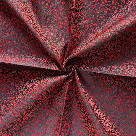 75x50cm Wheat Floral Pattern Damask Silk Satin Brocade Jacquard Fabric DIY Cheongsam Costume Upholstery Curtain Sewing Patchwork