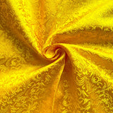 75x50cm Wheat Floral Pattern Damask Silk Satin Brocade Jacquard Fabric DIY Cheongsam Costume Upholstery Curtain Sewing Patchwork
