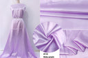 Solid Satin 58" Wide | 1Meter | 2Meters | 5Meters | Silky Charmeuse Scarf Craft DIY Fabric Purple