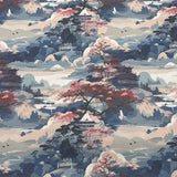 0.5m/1m/2m Encrypted Cotton Linen Retro Chinese Ink Style Fabric For Decorative Cloth Tablecloths Curtains Handmade DIY Fabric
