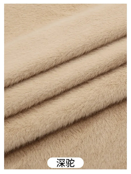 50x50cm 5mm Soft Breathable Elastic Faux Fur Fabric for Sewing Plush Toy Doll Scarf Hat Decorative Cloth Handmade DIY Fabrics