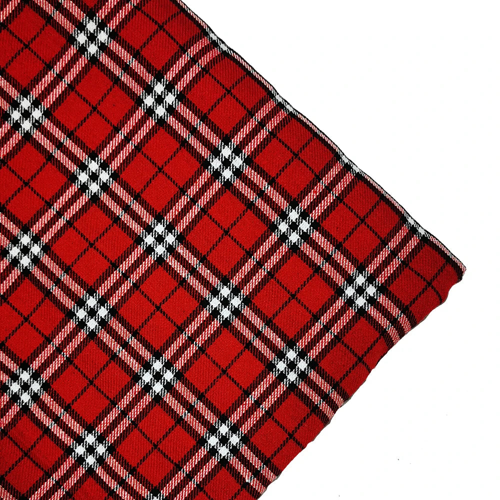 1-3 Yard Medium Thick Classic and Stylish Scottish Checks Polyester Cotton Fabric for Sewing Ladies Skirt,Tartan Designer Fabric