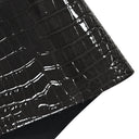 Glossy Embossed Crocodile Texture Faux Leather Roll Synthetic Leather Fabric for Wallets Keychains Making Sewing Crafts Material