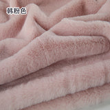 White Grey Colour Series 8mm imitation Rex rabbit Fur Fabric short plush fabric cabinet tablecloth display scarf cotton doll DIY