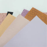 Ostrich Patterned Faux Leather Vinyl Fabric Embossed PVC Raised Particles for DIY Keychain Bags Earrings Sewing Supplies 30x68cm