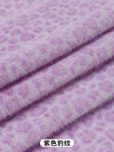 0.5/1/2 Yards Faux Fur Dot Printed Fabric for Plush Toys Cotton Dolls Warm Hats Decorative Cloth Handmade Sewing Fabrics