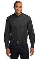 Camisa de manga larga fácil de cuidar Port Authority® en tallas extendidas