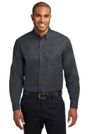 Camisa de manga larga fácil de cuidar Port Authority® en tallas extendidas