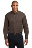 Camisa de manga larga fácil de cuidar Port Authority® en tallas extendidas