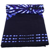 African Cotton Fabric Ankara Dresses Nigerian Fashion Batik Blue Fabrics 3/6 Yards/Lot Material 24fs1594