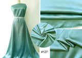 Plain Satin 58" Wide | 1Meter | 2Meters | 5Meters | Soft Charmeuse Fabric Scarf Craft DIY Material Blue