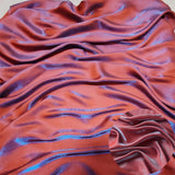 Holographic Gradient Satin Fabric 150cm Wide Iridescent Silk For Wedding Dress Bridal Veil Prom Gown DIY Sewing Hanfu Materials