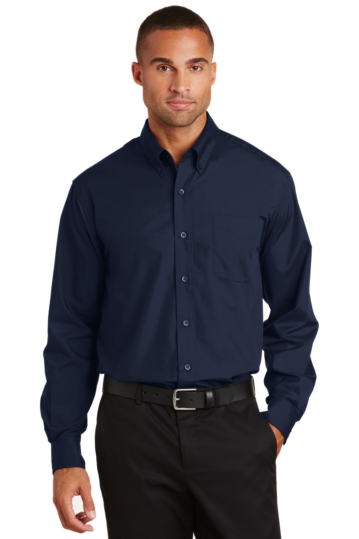 DISCONTINUED Port Authority® Long Sleeve Value Poplin Shirt