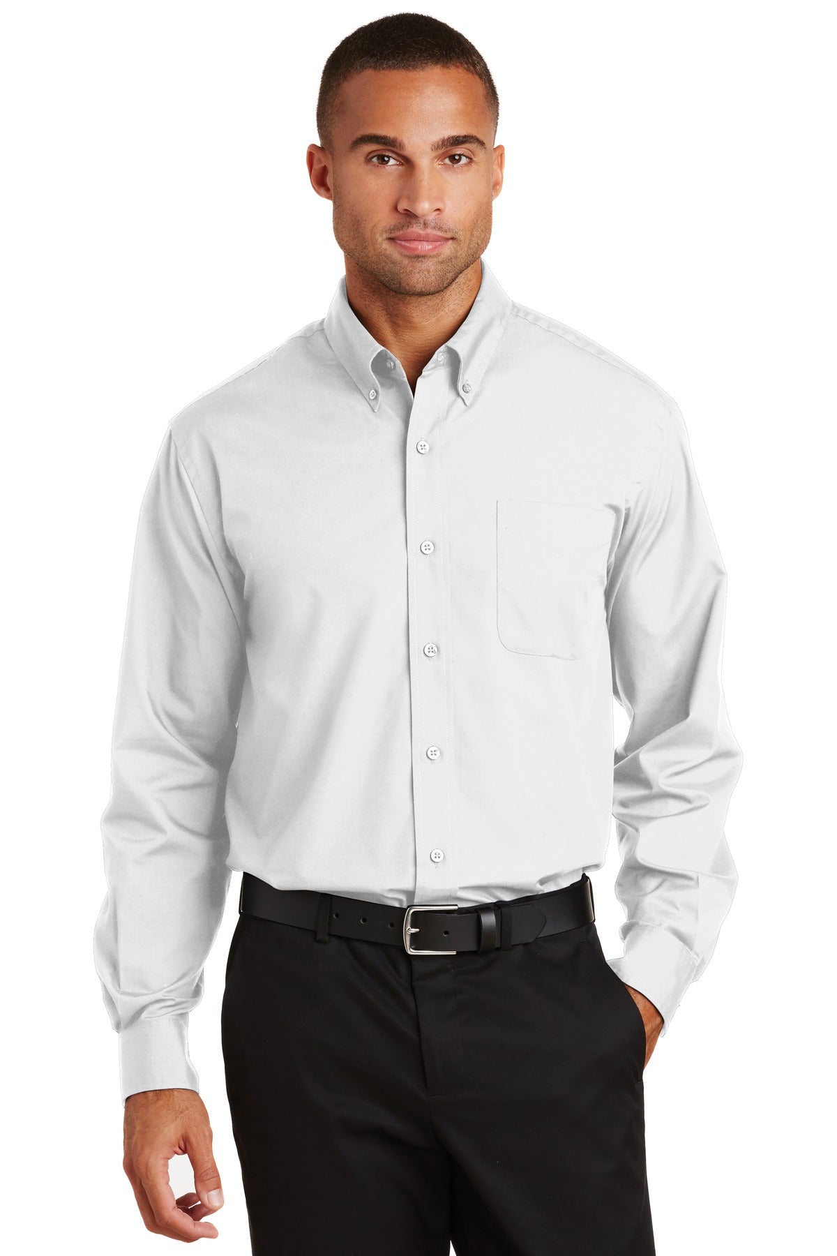 DISCONTINUED Port Authority® Long Sleeve Value Poplin Shirt