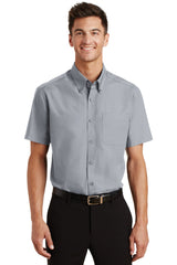 DISCONTINUED Port Authority® Short Sleeve Value Poplin Shirt