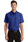 DISCONTINUED Port Authority® Short Sleeve Value Poplin Shirt