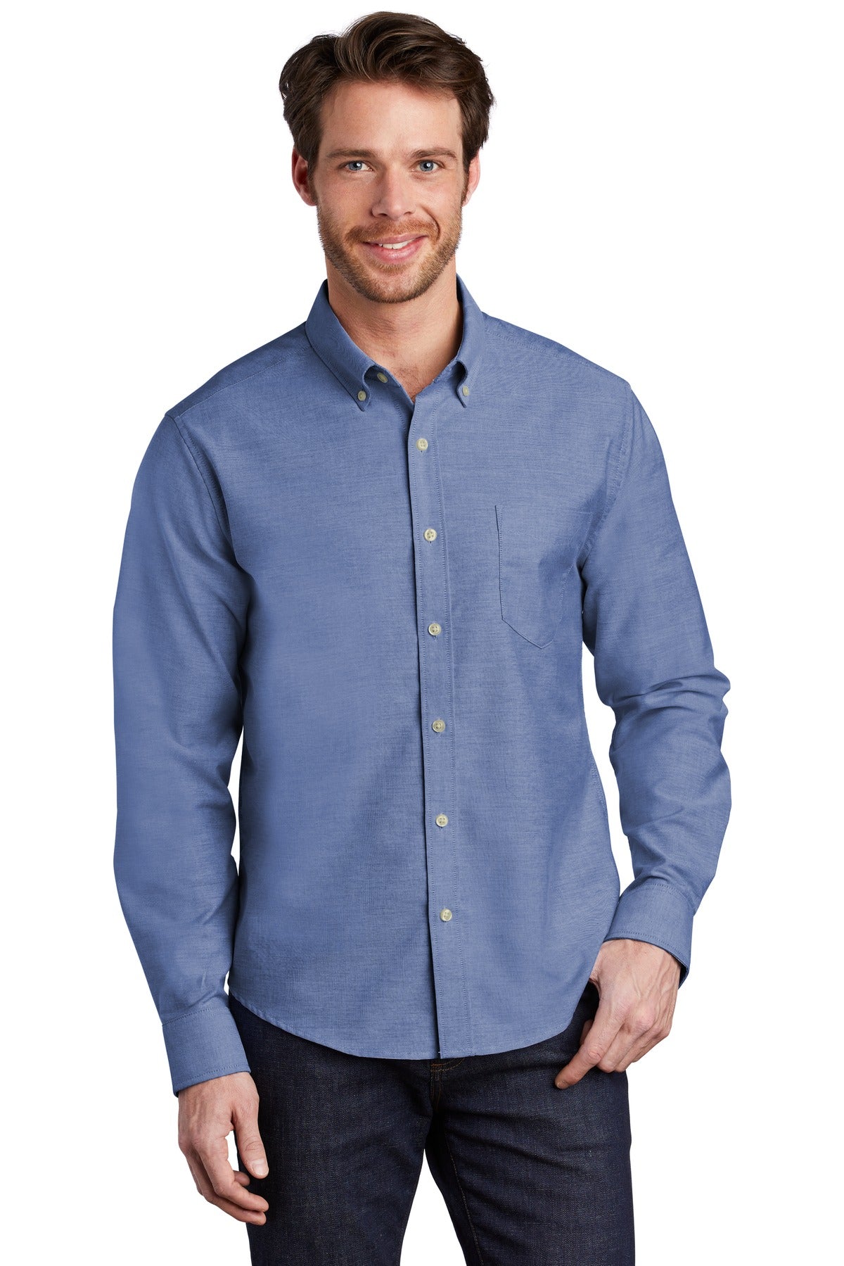 Port Authority ® Untucked Fit SuperPro ™ Oxford