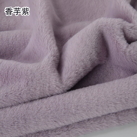 White Grey Colour Series 8mm imitation Rex rabbit Fur Fabric short plush fabric cabinet tablecloth display scarf cotton doll DIY