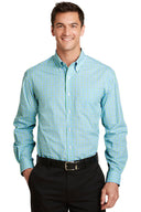 Long Sleeve Gingham Easy Care Shirt