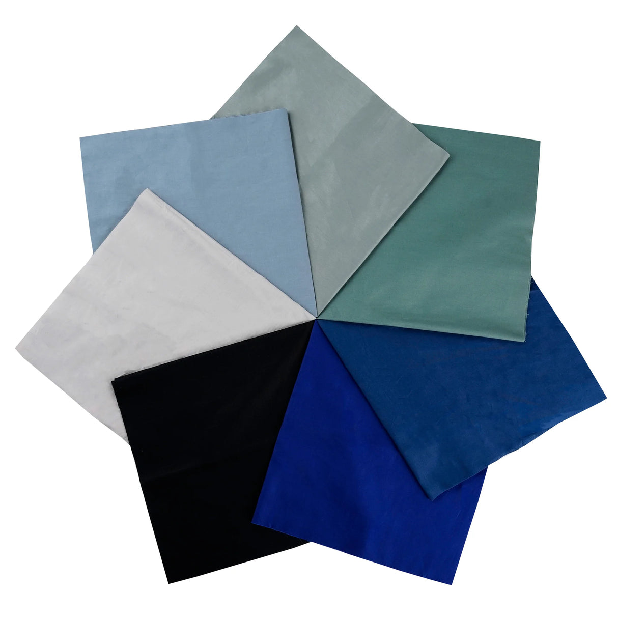 7PCS 25 x 25cm/50 x 50cm Squares Cotton Craft Plain Fabric Cloths for DIY Bundle Patchwork Quilting Sewing Scrapbooking Artcraft