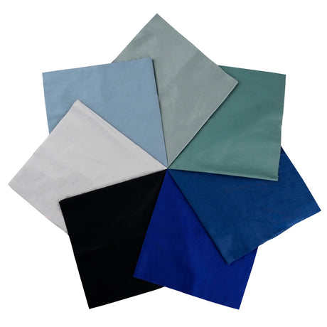 7PCS 25 x 25cm/50 x 50cm Squares Cotton Craft Plain Fabric Cloths for DIY Bundle Patchwork Quilting Sewing Scrapbooking Artcraft