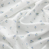 135x50/500cm Pure Color Crepe Double-Layer Cotton Yarn Fabric, Making Soft Pajamas Clothes Fabric DIY Clothing Cloth YHTJ0113