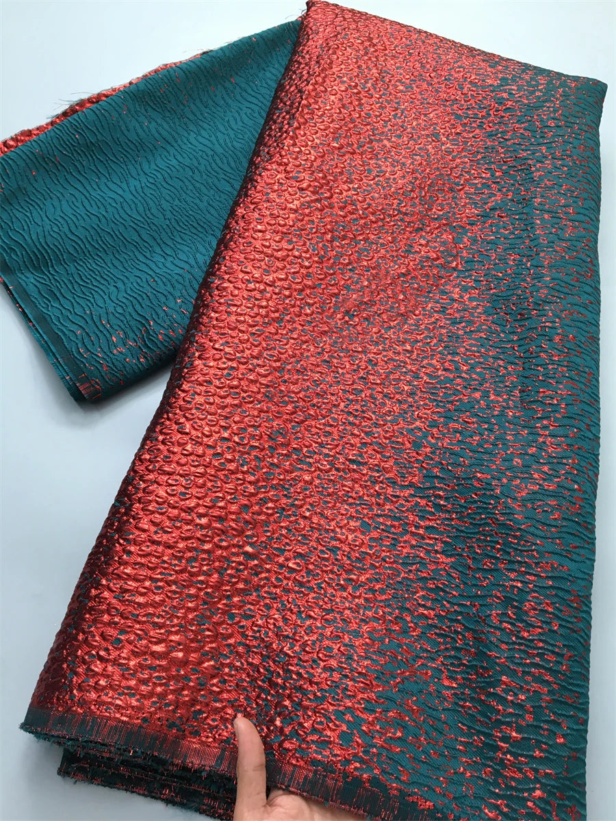 Nigerian Jacquard Lace Fabrics High Quality African Brocade Lace and Fabrics Luxury Party Dresses for Women Sewing,2.5Yards 4152