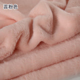 White Grey Colour Series 8mm imitation Rex rabbit Fur Fabric short plush fabric cabinet tablecloth display scarf cotton doll DIY