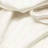 High End Bright Silk Striped Imitation Acetic Acid Fabric Satin Glossy Silk Smooth Drape Feeling Suit Dress Pants Fabric