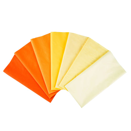 7PCS 25 x 25cm/50 x 50cm Squares Cotton Craft Plain Fabric Cloths for DIY Bundle Patchwork Quilting Sewing Scrapbooking Artcraft
